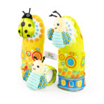 Дрънкалки чорапи Green Beetle Bee 82624 - Image 3