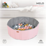 Сгъваем басейн с 90бр. топки Melo-розов - Image 2