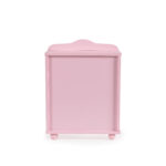 Дървен гардероб за кукли с 3 закачалки розов - Image 3