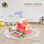 Играчка за прохождане 3в1 Happy Train pink - Image 2