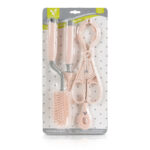 К-кт четки и щипки за бебешки шишета розов