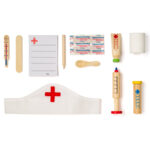 Дървен лекарски комплект в метално куфарче - Image 6