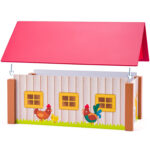 Дървен комплект Ферма с три сгради и подложка - Image 9