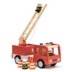 Дървена пожарна кола с фигурки - Image 6