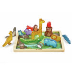 Дървен пъзел Животинско царство, Hape - Image 6