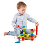 Дървен конструктор с количка - Image 5