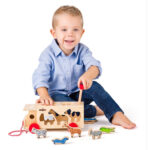 Дървен камион - сортер с животни - Image 4