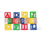 Дървен цветен конструктор с количка - Image 3