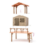 Къща в Африка с животни и аксесоари, 61 части - Image 7