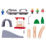 Комплект влакче с електрически локомотив и аксесоари, 44 части - Image 6