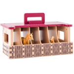 Дървена конюшня с фигурки - Image 2