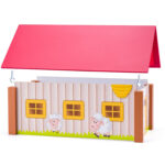 Дървен комплект Ферма с три сгради и подложка - Image 10