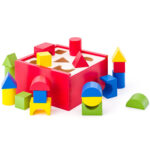 Дървен сортер в кутия