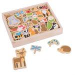 Bigjigs - Дървени магнити - Гора