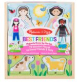 Дървен магнитен комплект - Най - добри приятели