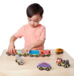 Melissa & Doug - Дървен комплект - Локомотив и вагончета - Image 5