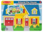 Melissa & Doug - Дървен музикален пъзел с дръжки - Къща със звуци - Image 7