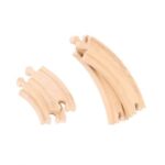 Bigjigs - Комплект от дървени ЖП релси - Прави и разклоняващи - Image 4