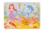 Дървен пъзел в рамка - Русалка Puzzle Mermaid - Image 3