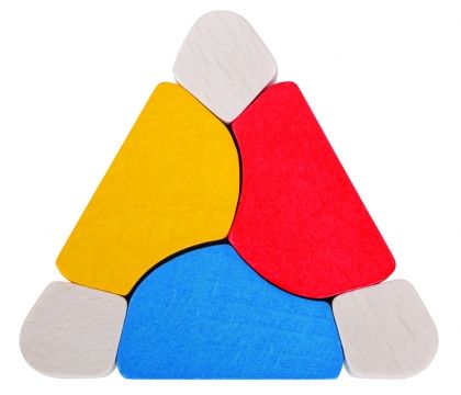 Дървена бебешка играчка - Триъгълник