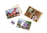 Melissa & Doug - Четири дървени пъзела в кутия - Динозаври - Image 3