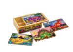 Melissa & Doug - Четири дървени пъзела в кутия - Динозаври - Image 6