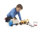Melissa & Doug - Дървени строителни превозни средства - Самосвал и товарач - Image 8