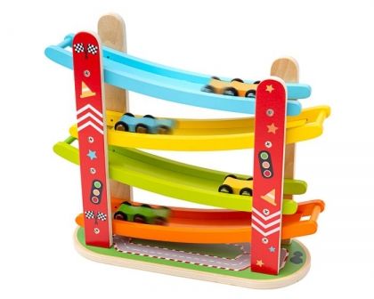 Дървено роли с колички