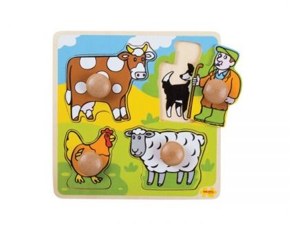 Моят първи пъзел с дръжки - Ферма