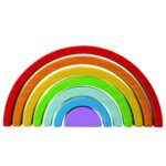 Дървена подредба Дъга - малка - Image 3