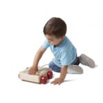 Melissa & Doug - Дървена количка за дърпане с кубчета - Image 7