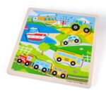 Дървен пъзел със звуци - Трнаспортни средства