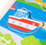 Дървен пъзел със звуци - Трнаспортни средства - Image 3