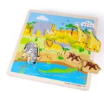 Дървен пъзел със звуци - Сафари