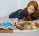 Дървен железопътен комплект - 50 Части - Image 2