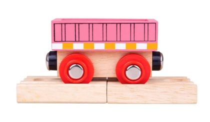 Дървен вагон - Розов