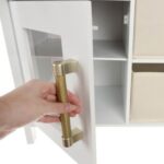 Дървена кухня за игра със звуци- бежов и златист - Image 5