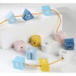 Сортер, дървен сензорен куб - Kruzzel - Image 7