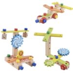 Дървено столче за деца за самостоятелно сглобяване - Kruzzel - Image 3