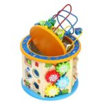 Дървено образователно кубче с движещи се елементи - Kruzzel - Image 5