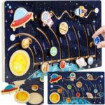 Монтесори дървен пъзел Слънчева система - Kruzzel - Image 6