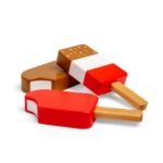 Bigjigs - Детски дървен сладолед на клечка