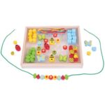 Комплект за нанизване с дървени мъниста-Градина - Image 2