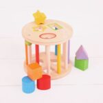 Bigjigs- Дървен търкалящ се сортер - Image 4