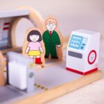 Bigjigs - Влаков комплект - Дървена подземна станция - Image 7