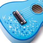 Bigjigs - Детска дървена китара в син цвят - Image 6