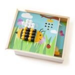Bigjigs - Детска дървена мозайка - Градина - Image 5
