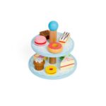 Bigjigs - Детска дървена поставка за торта и лакомства