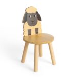 Bigjigs - Детско дървено столче - Овчица - Image 3