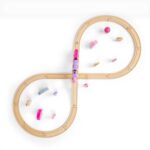 Bigjigs - Дървен влак с релси -  приказни фигурки - Image 3